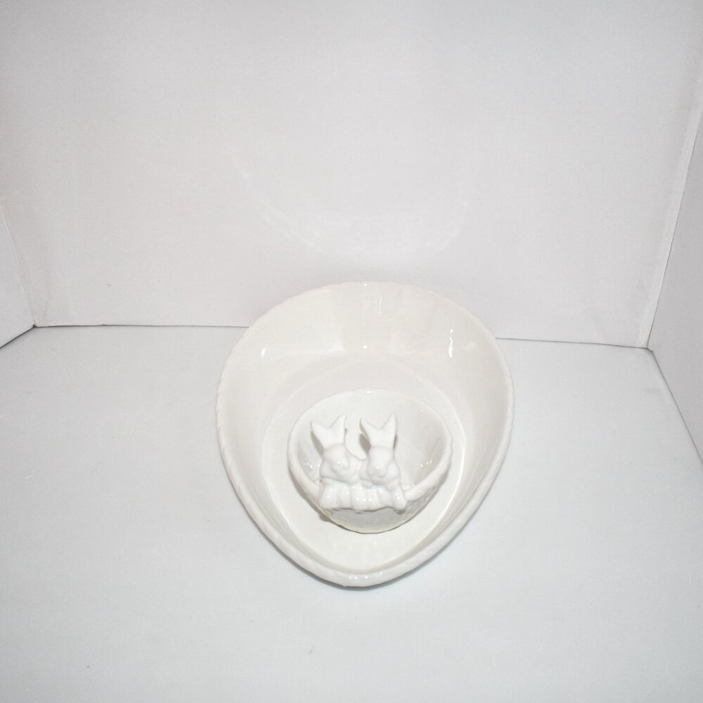 Southern Living Figural Bunny Chip and Dip #ES25SL20D NWT